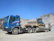 Трал DAEWOO ULTRA перевозка бульдозера KOMATSU D-41